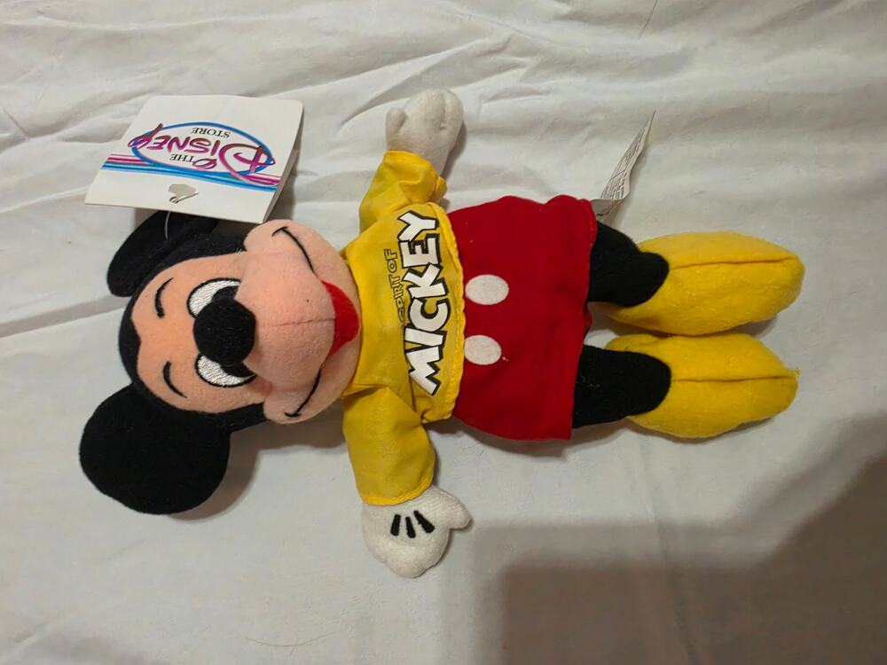 Vintage Disney Store The Spirit of Mickey Bean Bag Plush 9" NWT 1990s